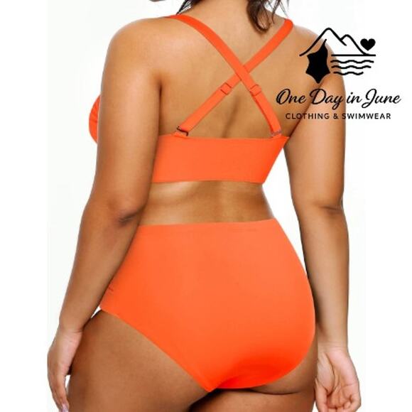 Yonique High Waist Bikini Swimsuit Size 18W - Picture 2 of 7